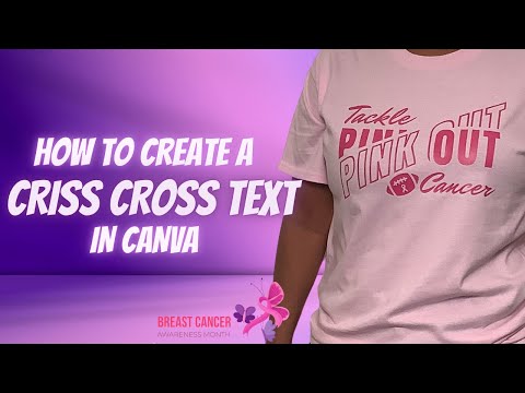 HOW TO CREATE CRISS CROSS TEXT IN CANVA | MAKE A T-SHIRT DESIGN USING CANVA