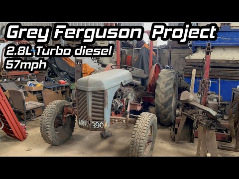 Introducing my TURBO diesel Grey Ferguson. 57mph vintage tractor