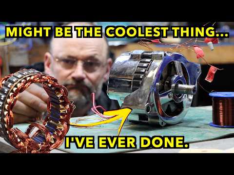 Rewinding An Alternator Into A Hydroelectric Generator