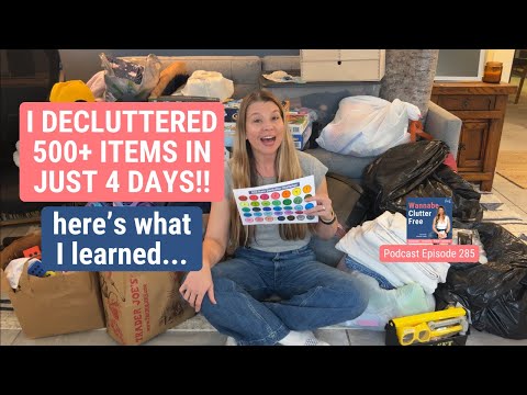 This Decluttering Method Helped Me Clear 500+ Items Fast (ep 288)