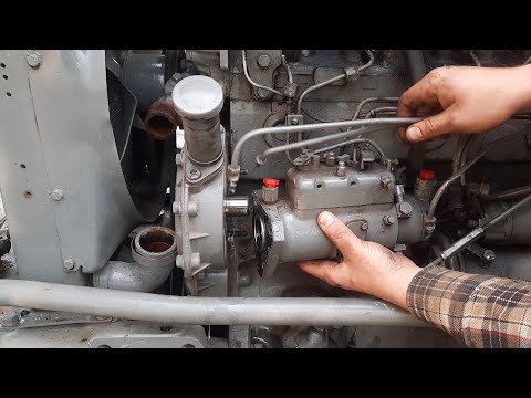 My Tractor's fuel pump broke down, Far away from my workshop.. Mf 165.