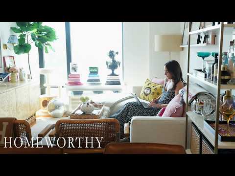 HOUSE TOUR | Carly's Cozy 350 Sq Ft Brooklyn Apartment | Storage Tips for NYC Living