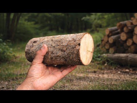 A great invention by a 60-year-old carpenter! Transforming a log into a million-dollar tool.