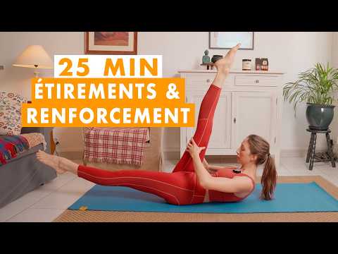 25 min Gentle Pilates: Deep Stretching and Strengthening (No equipment required)