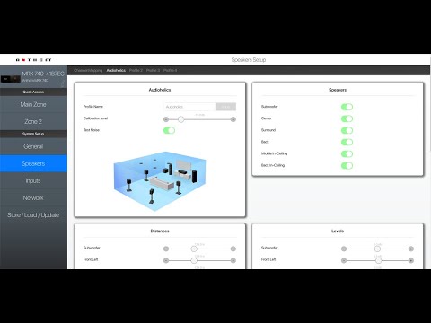 Anthem MRX740 Web Interface & Bass Management Set Up Guide