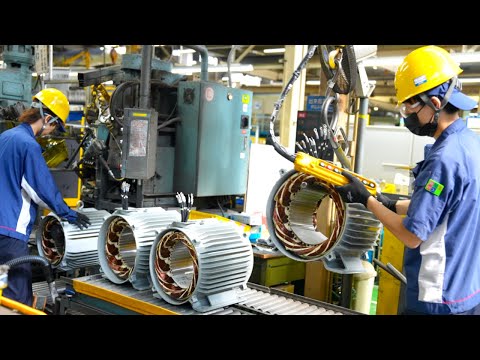 The amazing and wonderful process of making a Japanese three-phase motor. Japanese Craftsmanship!