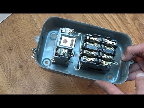 Магнитный пускатель. Или как подключить трех фазный двигатель