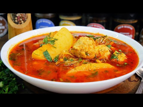 БОРЩ с тефтелями, цыганка готовит.