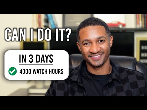 4000 YouTube Watch Hours In 3 days