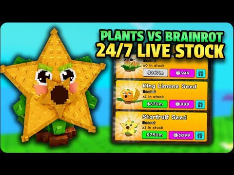 PLANTS VS BRAINROTS STOCK AND TRADE 24/7 🔴 LIVE
