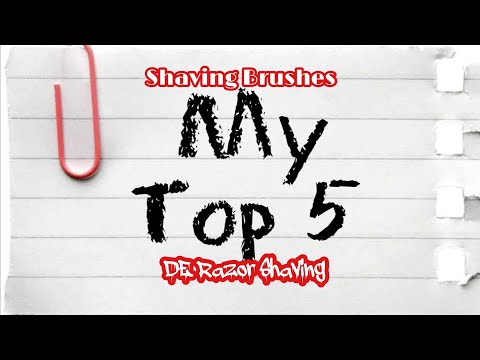 If I Could Only Choose 5 Challenge | My Top 5 Shaving Brushes.