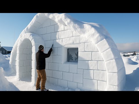 Build a bunker to stay in the freezing snow and ice. | @TravelersTale