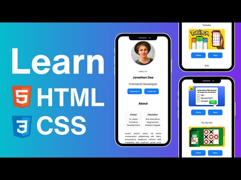 Build a Complete Personal Portfolio Website Using Only HTML And CSS | Pure HTML And CSS