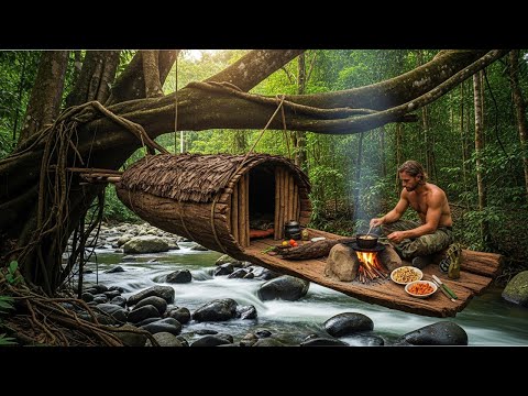 265 Days Alone Building a House and Surviving in the Forest | Start to Finish