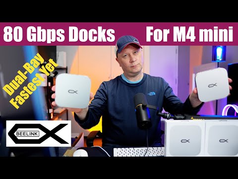 80 Gbps M4 Mac mini Docks With SSD Enclosures From Beelink Ex - Mate Mini-A and Mate Mini-B - Fast