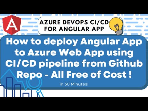 How to deploy Angular app to Azure app service using CI/CD pipeline from GIT repo | Angular | LSC