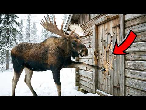 ЛОСЬ стучал копытами в дверь. Когда лесник открыл дверь, не смог сдержать СЛЁЗ!