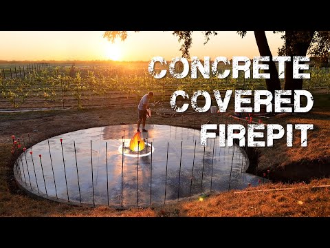 I Carved a Hillside to Build a Concrete Covered Fire Pit (Fire Pit Build Ep. 1)