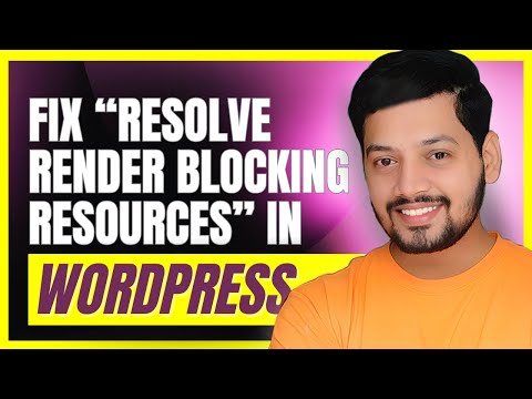 How to Fix " eliminate render-blocking resources" in wordpress - wordpress speed optimization