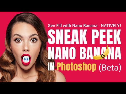 SNEAK PEEK - Nana Banana (aka) Gemini 2.5 Flash Image Running NATIVELY in Photoshop (Beta)