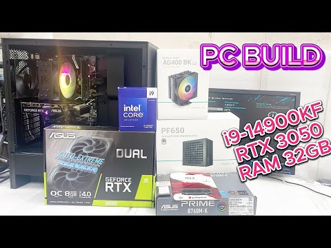 PC Build i9-14900KF RTX 3050 RAM 32GB | ASUS PRIME B760M-A WIFI | Assembly A Full PC i9 14Th Gen