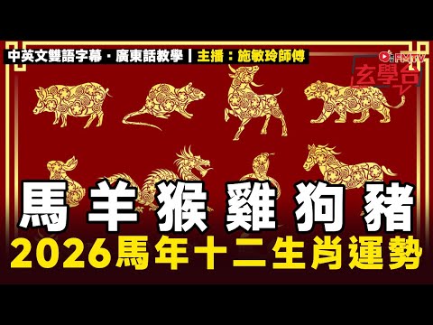 【足本上集】施敏玲2026丙午年十二生肖馬年運程（馬 羊 猴 雞 狗 豬）︱桃花運、財運、貴人運、人緣運、事業運、健康運 詳講︱#焦點玄學台
