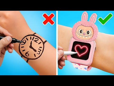 DIY PAPER WATCH! 🕒 🌸 Cool Paper Crafts You’ll Want to Try ✂️💖
