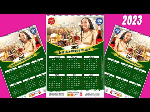 Tuto boy:  Comment faire un calendrier 2023 sur Photoshop (les bases de Photoshop)