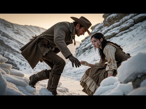 She Was Thrown From The Stagecoach Into Ravine, The Cowboy Climbed Down Through The Snow To Find Her