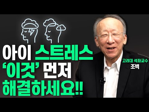 '이것' 조절하는 아이가 행복합니다'!!(조벽 고려대 석좌교수)