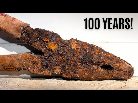 Restoring My Father 100 Year Antique Tool ! Extremely Rusty Restoration