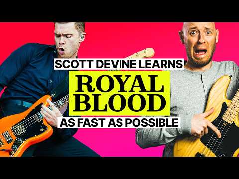 Pro Bassist Learns ROYAL BLOOD (figure it out) as FAST as possible