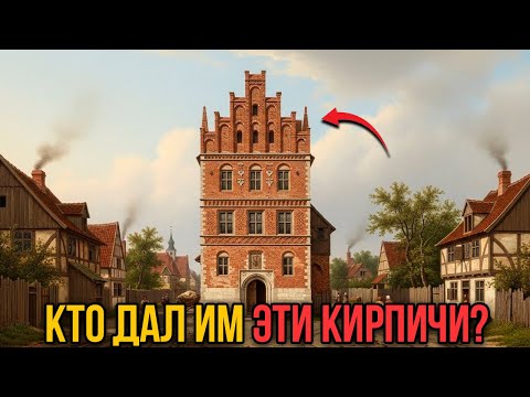 КАК в 15 веке построили дома из кирпича, КОТОРОГО НЕ БЫЛО.