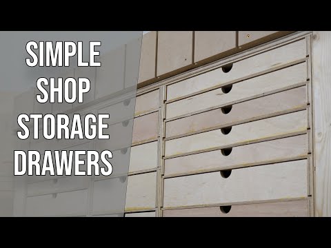 How to Build Simple Shop Storage Drawers