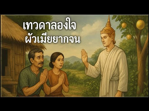 เทวดาปลอมตัวมาลองใจผัวเมียยากจน…บทเรียนชีวิตที่ทำให้ทั้งหมู่บ้านต้องน้ำตาไหล#นิทาน #นิทานก่อนนอน 