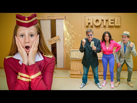 Nastya and friends bought the Cardboard Hotel for $1