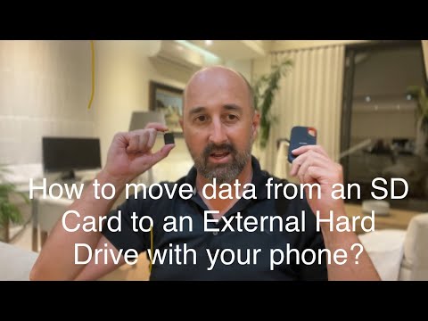 How to move data between an SD Card and an external harddrive using only your iPhone.