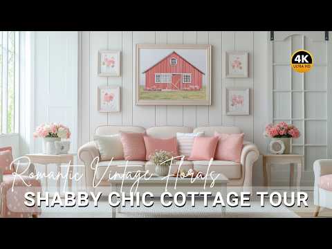 Romantic Shabby Chic Cottage Tour 2025: Vintage Florals & Cozy Country-Inspired Interiors