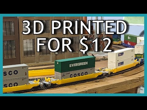 Building a HO Scale Container Train For CHEAP!