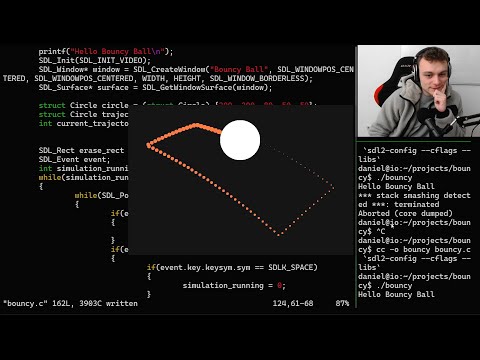 Coding a Bouncy Ball Simulation in C