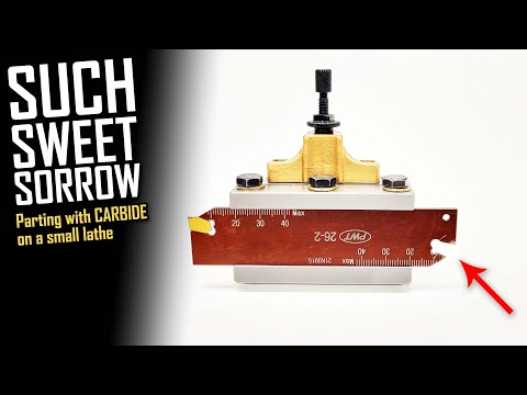 High Speed Parting with CARBIDE in a Small Hobby Lathe