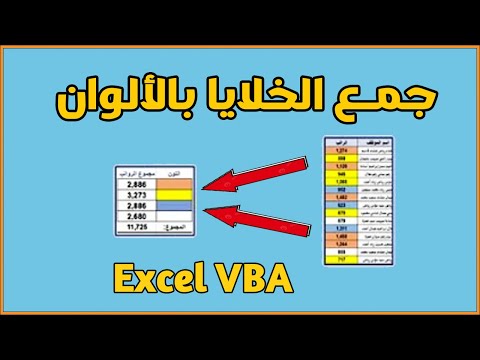 Summing colors in Excel | SumByColor VBA function for grouping cells by color