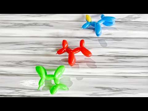 Balloon Dog Assembly Line 🎈 #simulation #softbody