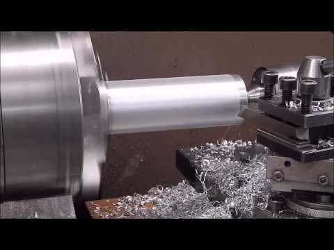 Finish aluminium with a lathe shear tool.