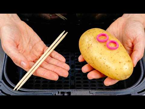 I Donโt Fry Potatoes Anymore After This Chopstick Trick! Air Fryer Potatoes I Learned in Indonesian!