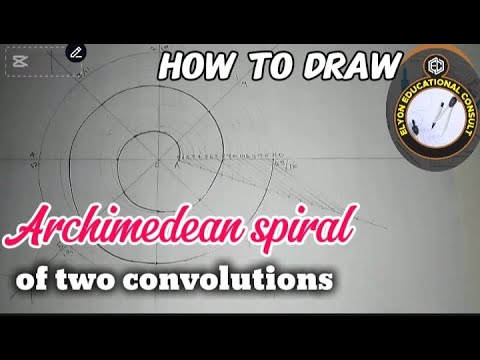 How to draw Archimedean spiral of two convolutions