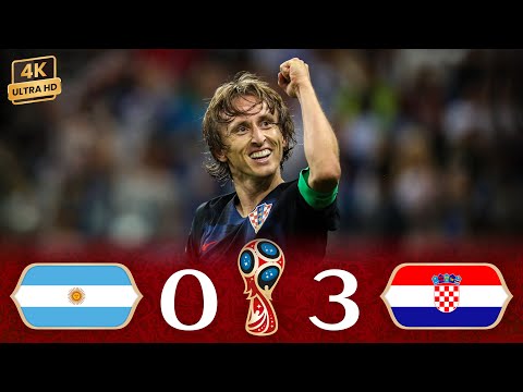 ملخص مباراة ”كرواتيا (3-0) الأرجنتين“ 🔥 ● مهزلة كروية 💥⚡ ❯ كأس العالم 🇷🇺 روسيا [2018] 🌍 | 4K