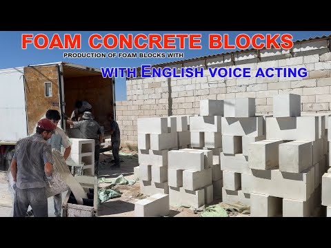 Amazing Foam Concrete Block Production | Watch the Full Process Step by Step 2025
