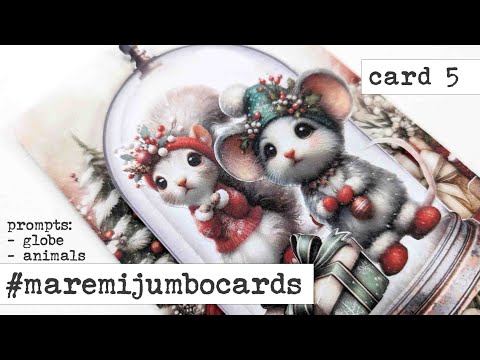 THE CUTEST ! #maremijumbocards - card (5) - prompts: globe + animal