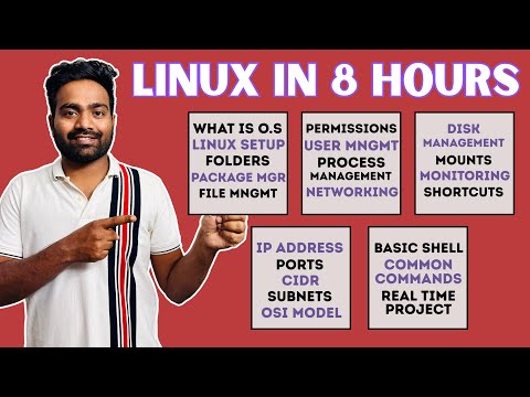 Complete Linux Course with Networking and Shell Scripting | Notes Provided